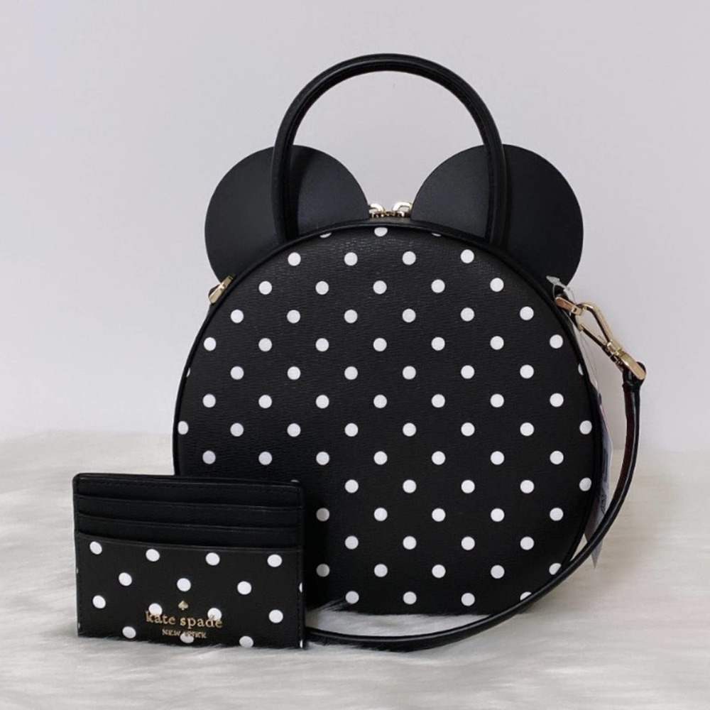 NWT Kate Spade X Disney Minnie Mouse Crossbody Bag and Cardholder Wallet Set - Picture 5 of 12